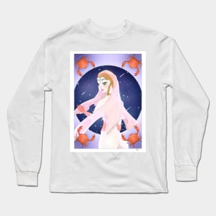 Cancer Zodiac Sign Long Sleeve T-Shirt